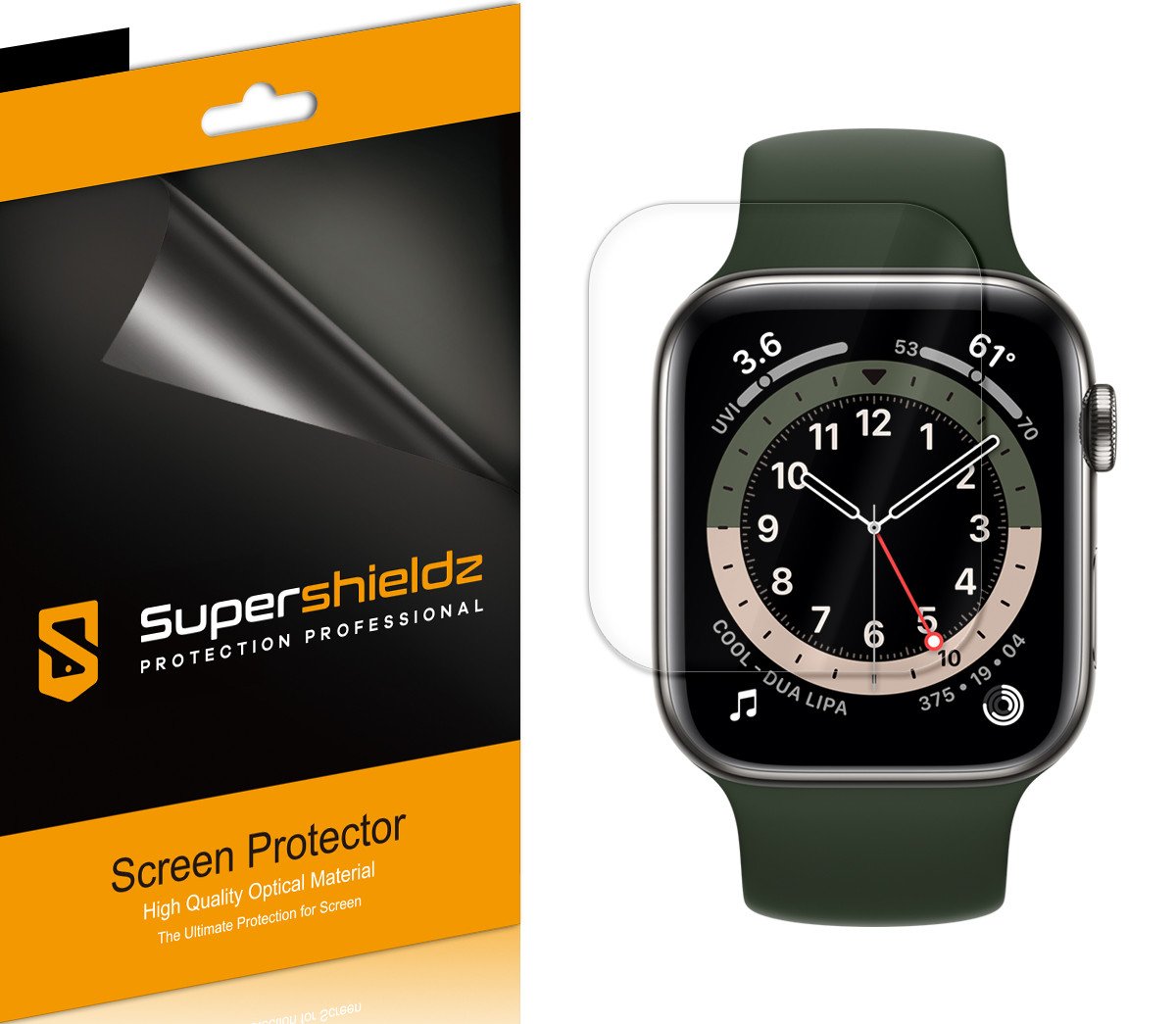 Supershieldz (3 Pack) Designed for Apple Watch SE 3/2/1 and Series 6/5/4 (40mm) Screen Protector product image