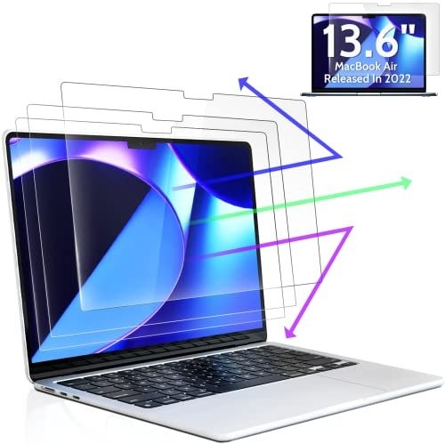 Peslv Anti Blue Light Screen Protector 3-Pack for MacBook Air 13.6 inch (M2/M3/M4) product image