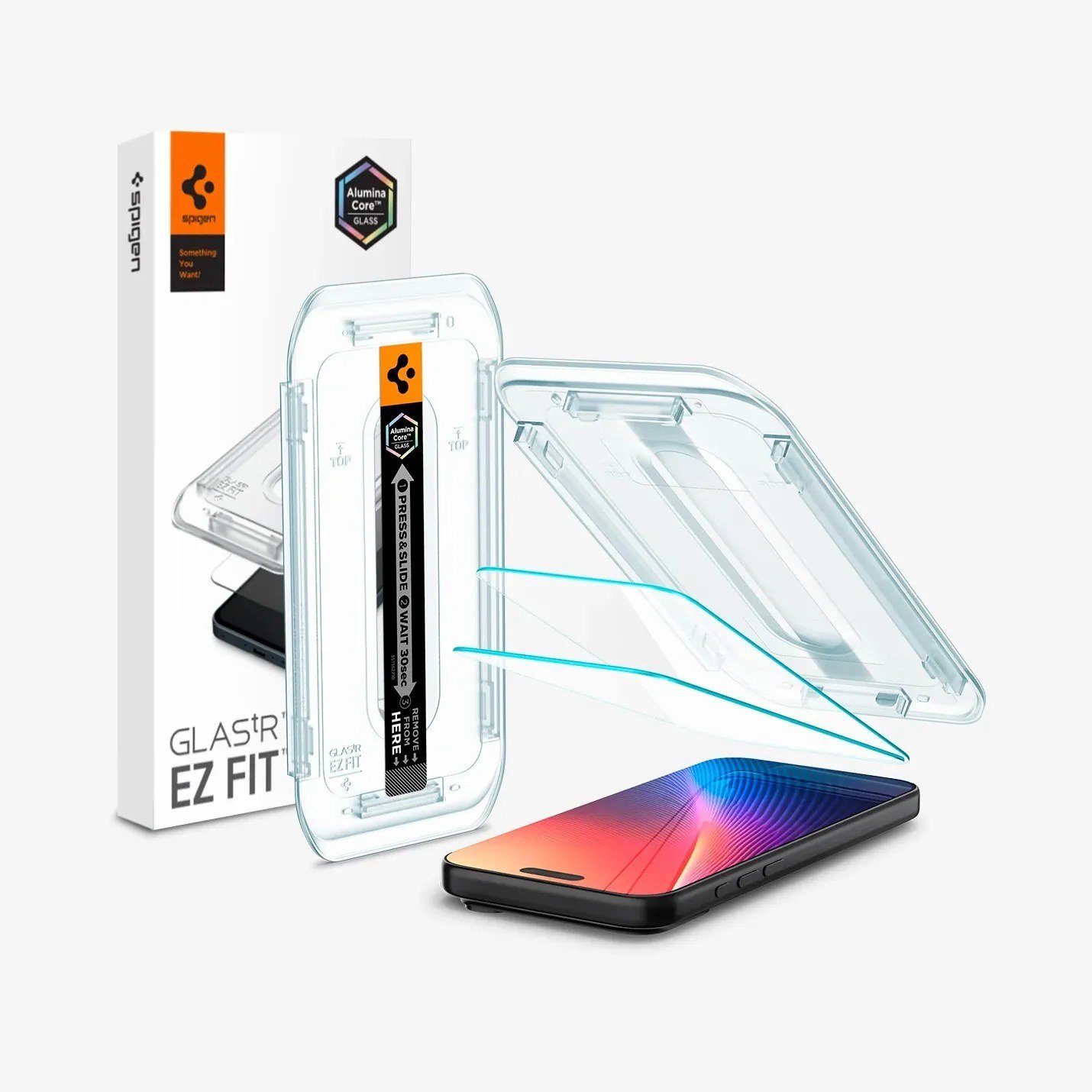 Spigen Glas.tR EZ Fit Tempered Glass Screen Protector for iPhone 17 Pro (2-Pack) product image