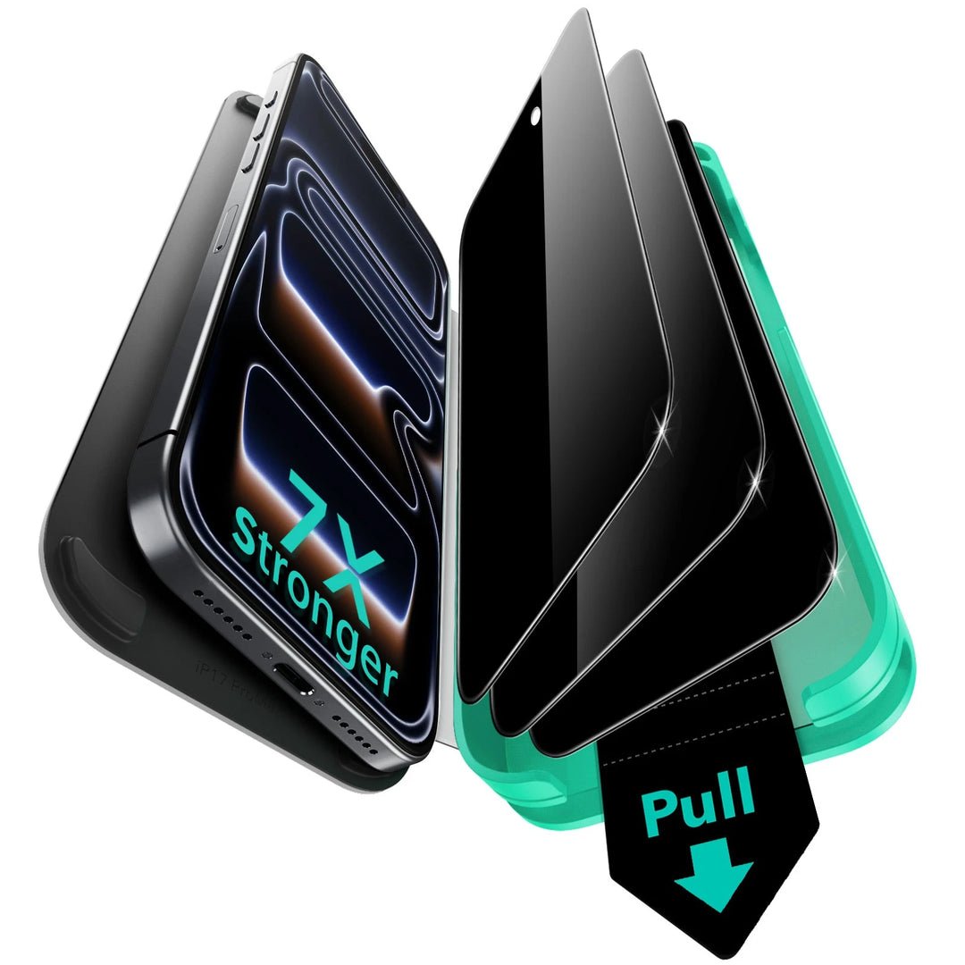 ESR 3 Pack 9H+ Glass for iPhone 17 Pro Max Privacy Screen Protector, Armorite Anti-spy Tempered Glass with UltraFit Tray product image