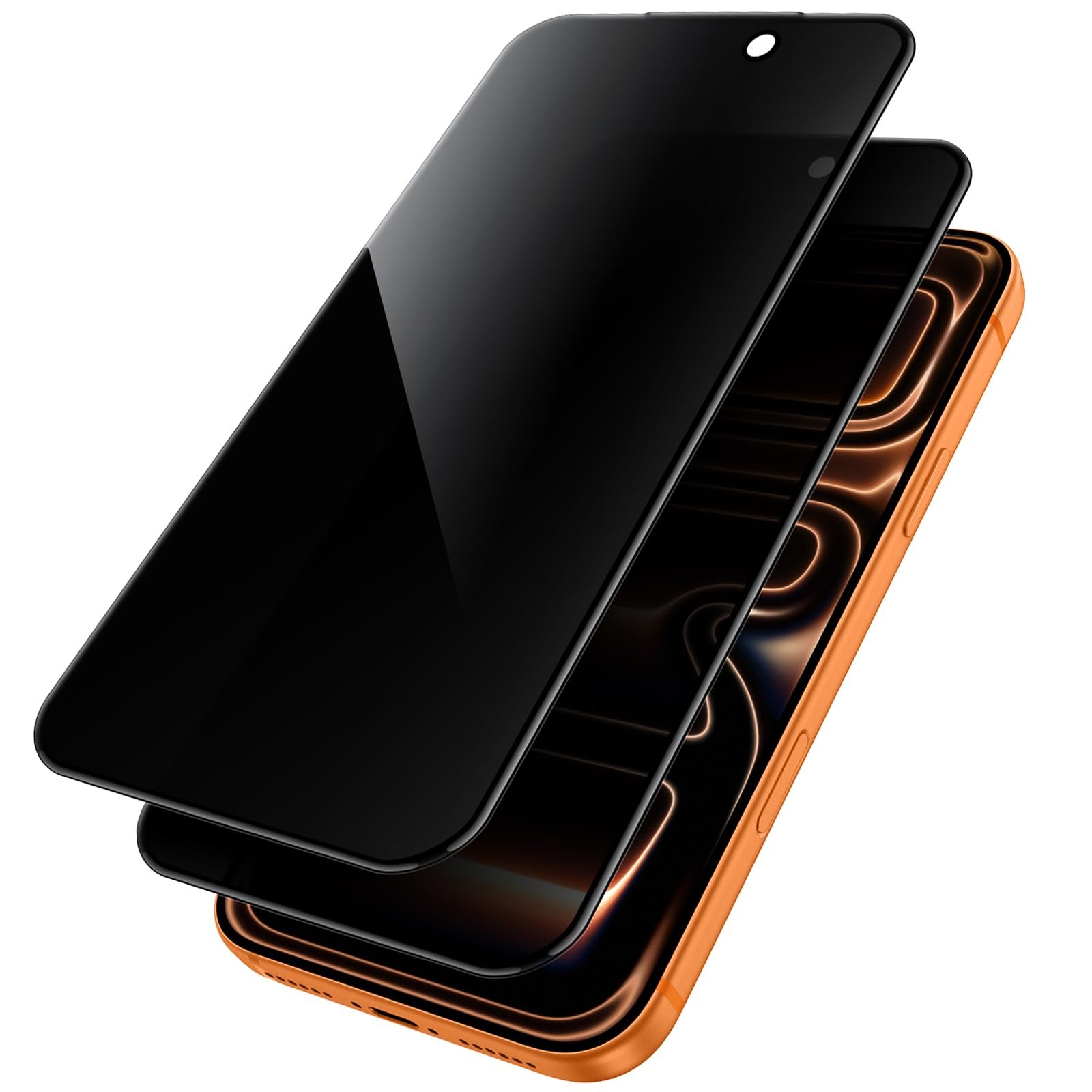 JETech Privacy Screen Protector for iPhone 17 Pro Max 6.9-Inch, Anti-Spy Tempered Glass Film with Easy Installation Tool, 2-Pack product image
